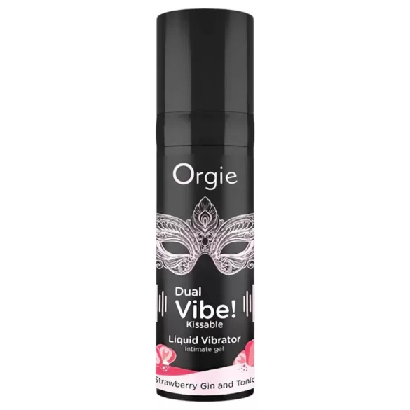 Orgie Dual Vibe - unisex liquid vibrator - Strawberry - Gin & Tonic (15 ml)