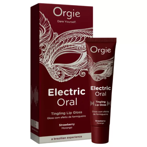 Orgie Electric Oral - tingling lip gloss - strawberry (10ml)