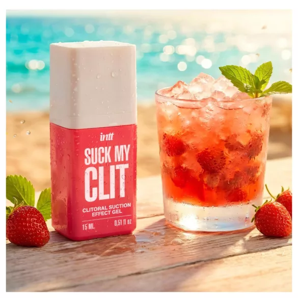 Intt Suck My Clit - clitoral stimulating gel for women - strawberry (15 ml)