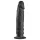 Baseks Slimline - suction cup anal dildo (black)