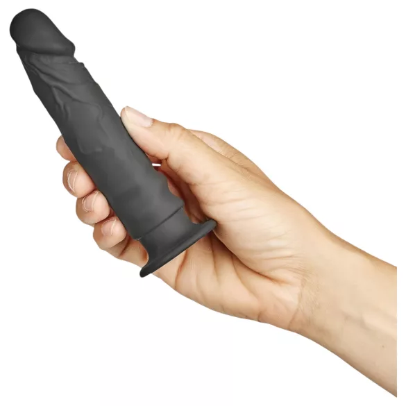 Baseks Slimline - suction cup anal dildo (black)