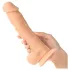 Willie City Luxe - realistic silicone dildo (flesh-coloured) - 23 cm