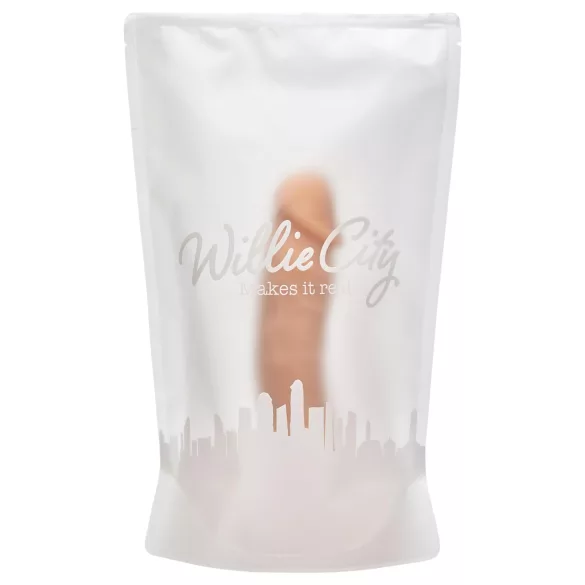 Willie City Luxe - realistic silicone dildo (flesh-coloured) - 23 cm