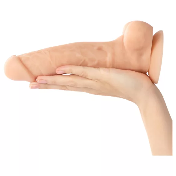 Willie City Luxe - realistic silicone dildo (flesh-coloured) - 23 cm