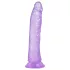 Baseks Jellies - purple jelly dildo with suction cup