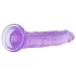 Baseks Jellies - purple jelly dildo with suction cup