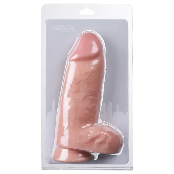Willie City - thick realistic dildo (flesh-coloured) - 24.5 cm
