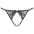 Obsessive Miamor - Black Lace Open-Back Panties - L/XL