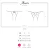 Obsessive Miamor - Black Lace Open-Back Panties - L/XL