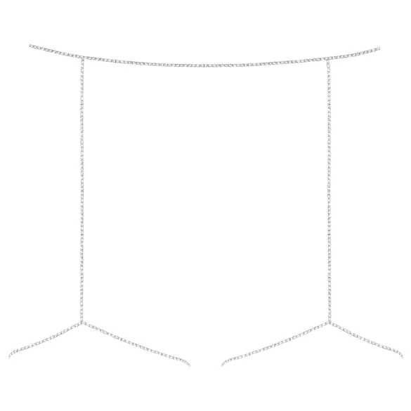 Obsessive Bijou 905 - Silver Body Jewelry Harness (Size S-L)