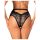 Obsessive Olvidia - Black Floral Lace Trim Panties - M/L