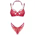 Obsessive Matildea - Lace Bra Set (Red) - L/XL