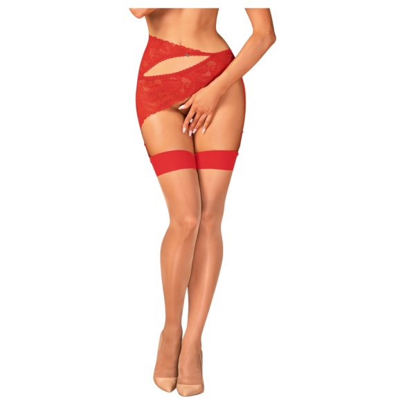 Obsessive Aloisa - Lingerie Gift Set - 6 Pieces (Red) - L/XL