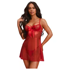 Obsessive Gifty - babydoll and thong set (red)