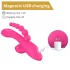 Erospace Sweet Play - G-spot vibrator with anal probe and suction (pink)