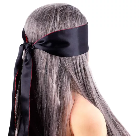 Wild Play - Satin Eye Mask (Black-Pink)