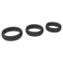 Men's Play - Thick Black Penis Ring Set (3 pcs)