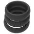 Men's Play - Thick Black Penis Ring Set (3 pcs)