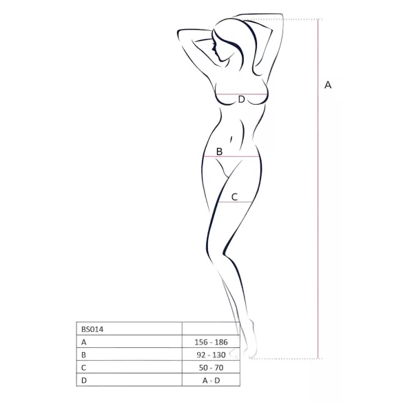 Passion BS014 - Red Open Fishnet Bodysuit with Corset - Sizes S-L