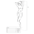 Passion BS014 - Red Open Fishnet Bodysuit with Corset - Sizes S-L