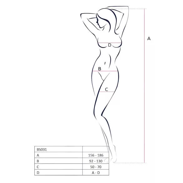 Passion BS031 - Open-Back Jumpsuit (Red) - S-L