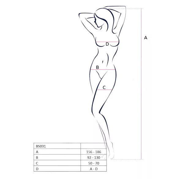 Passion BS031 - Open-Back Jumpsuit (White) - Sizes S-L
