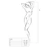 Passion BS032 - Red Fishnet Open-Back Bodysuit (S-L)