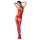 Passion BS050 - Heart & Floral Lace Set (Red) - S-L