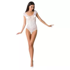 Passion BS064 - Open Mesh Bodysuit (White) - Sizes S-L