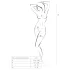 Passion BS077 - Long-Sleeve Mesh Jumpsuit (Black) - Sizes S-L