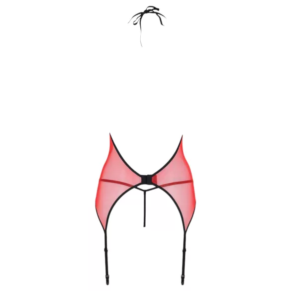 Passion Peonia - Red Top & Thong Set - L/XL