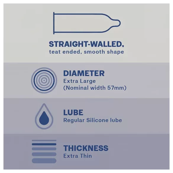Durex Nude XL - extra large condoms (10 pcs)