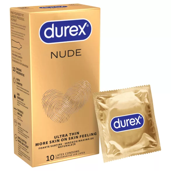 Durex Nude - thin condoms (10 pcs)
