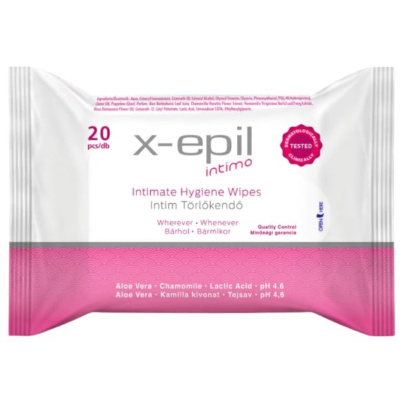 X-Epil Intimo - Intimate Wipes (20 count)