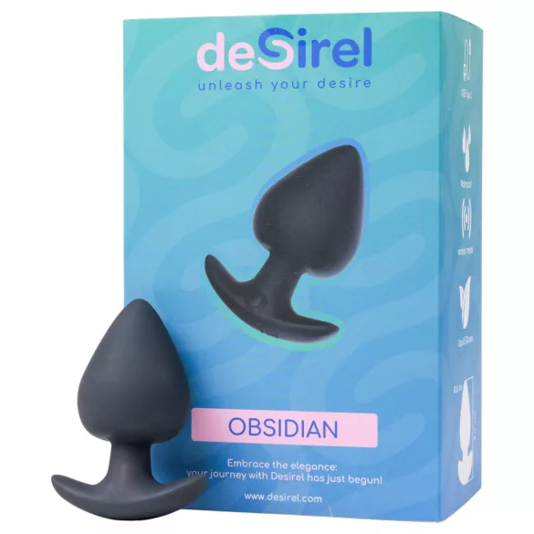 Desirel Obsidian - App-controlled anal vibrator (black)