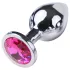 Desirel Pink Jewel S - Silver-Pink Anal Plug