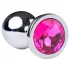 Desirel Pink Jewel M - Silver & Pink Anal Plug