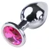 Desirel Pink Jewel M - Silver & Pink Anal Plug