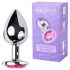 Desirel Pink Jewel L - Anal Plug (Silver-Pink)