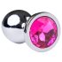 Desirel Pink Jewel L - Anal Plug (Silver-Pink)