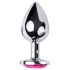 Desirel Pink Jewel L - Anal Plug (Silver-Pink)