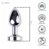 Desirel GlowPlug - Illuminating Anal Plug - Small (Silver)