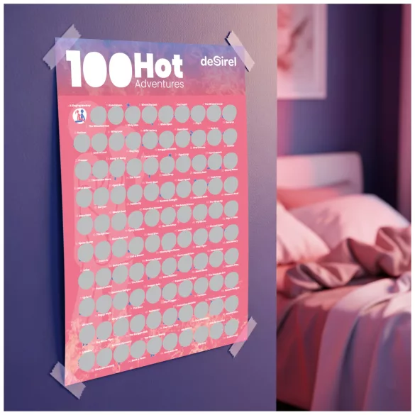 Desirel - 100 Scratch-Off Poster Game of Sex Positions