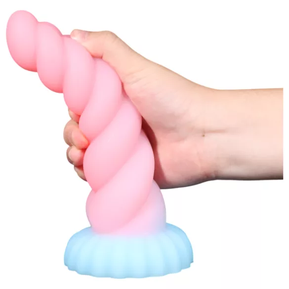 OgazR - Rainbow Glow Unicorn Dildo - 22cm