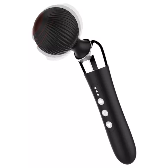 Curved Black Wireless Massager Vibrator