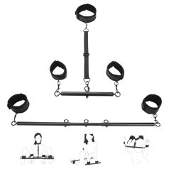 Lonely - Adjustable Spreader Bar and Cuffs (Black)