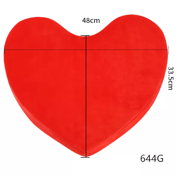 Desirel Magic Pillow - heart-shaped sex pillow (red)