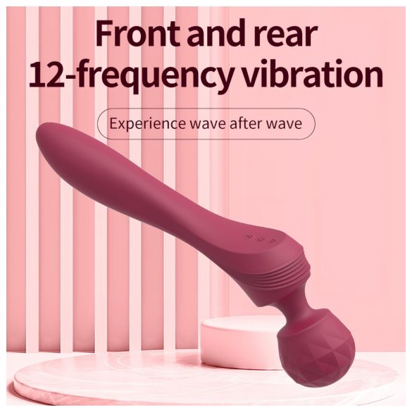 Lonely Curved Massager Vibrator (Red)