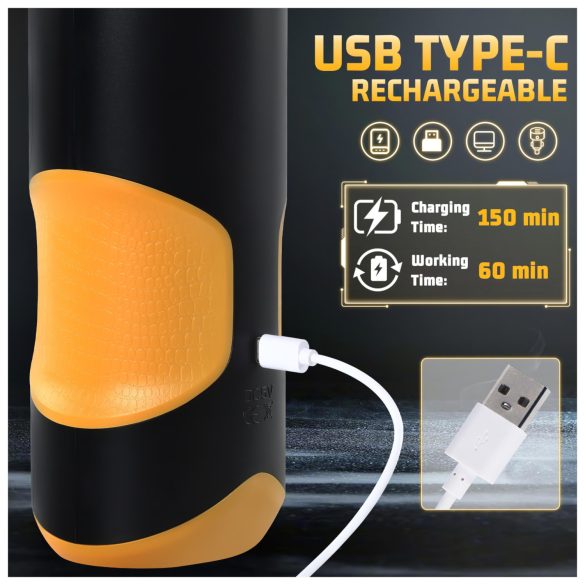 Lonely - Rotating & Thrusting Masturbator (Black)