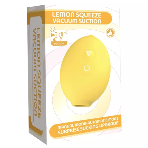 Lemon Squeeze - lemon-shaped clitoral suction vibrator (yellow)